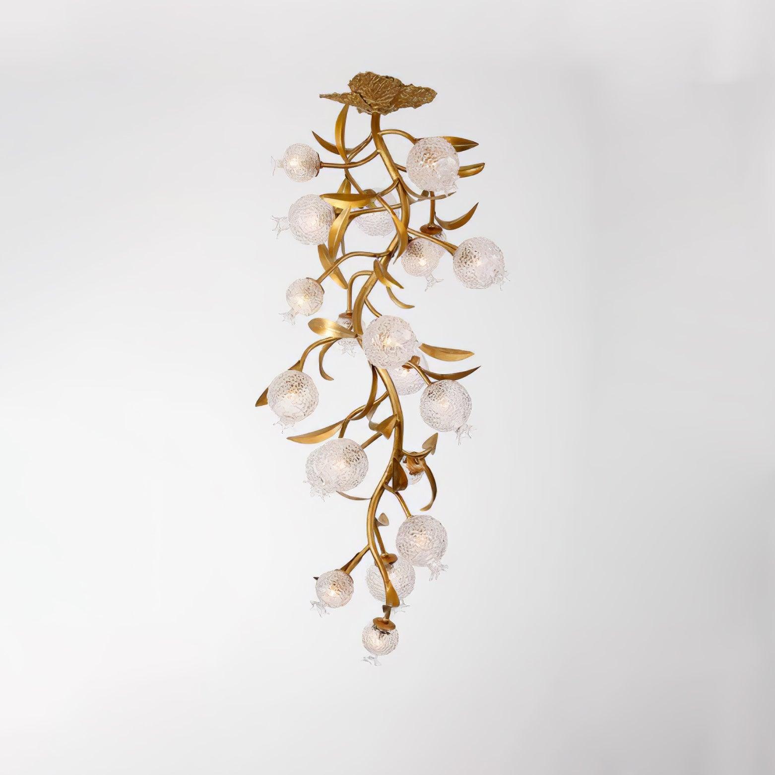Pomegranate Brass Branch Chandelier - ∅ 19.7″ x H 51.2″ / Dia 50cm x H 130cmDark CopperCyranlamps