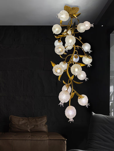 Pomegranate Brass Branch Chandelier - ∅ 19.7″ x H 51.2″ / Dia 50cm x H 130cmDark CopperCyranlamps