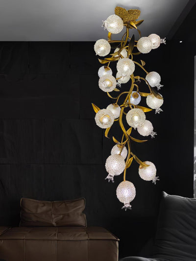 Pomegranate Brass Branch Chandelier - ∅ 19.7″ x H 51.2″ / Dia 50cm x H 130cmDark CopperCyranlamps