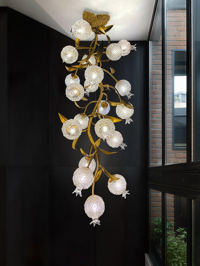 Pomegranate Brass Branch Chandelier - ∅ 19.7″ x H 51.2″ / Dia 50cm x H 130cmDark CopperCyranlamps