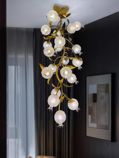 Pomegranate Brass Branch Chandelier - ∅ 19.7″ x H 51.2″ / Dia 50cm x H 130cmDark CopperCyranlamps