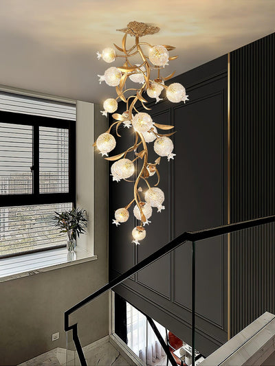 Pomegranate Brass Branch Chandelier - ∅ 19.7″ x H 51.2″ / Dia 50cm x H 130cmDark CopperCyranlamps