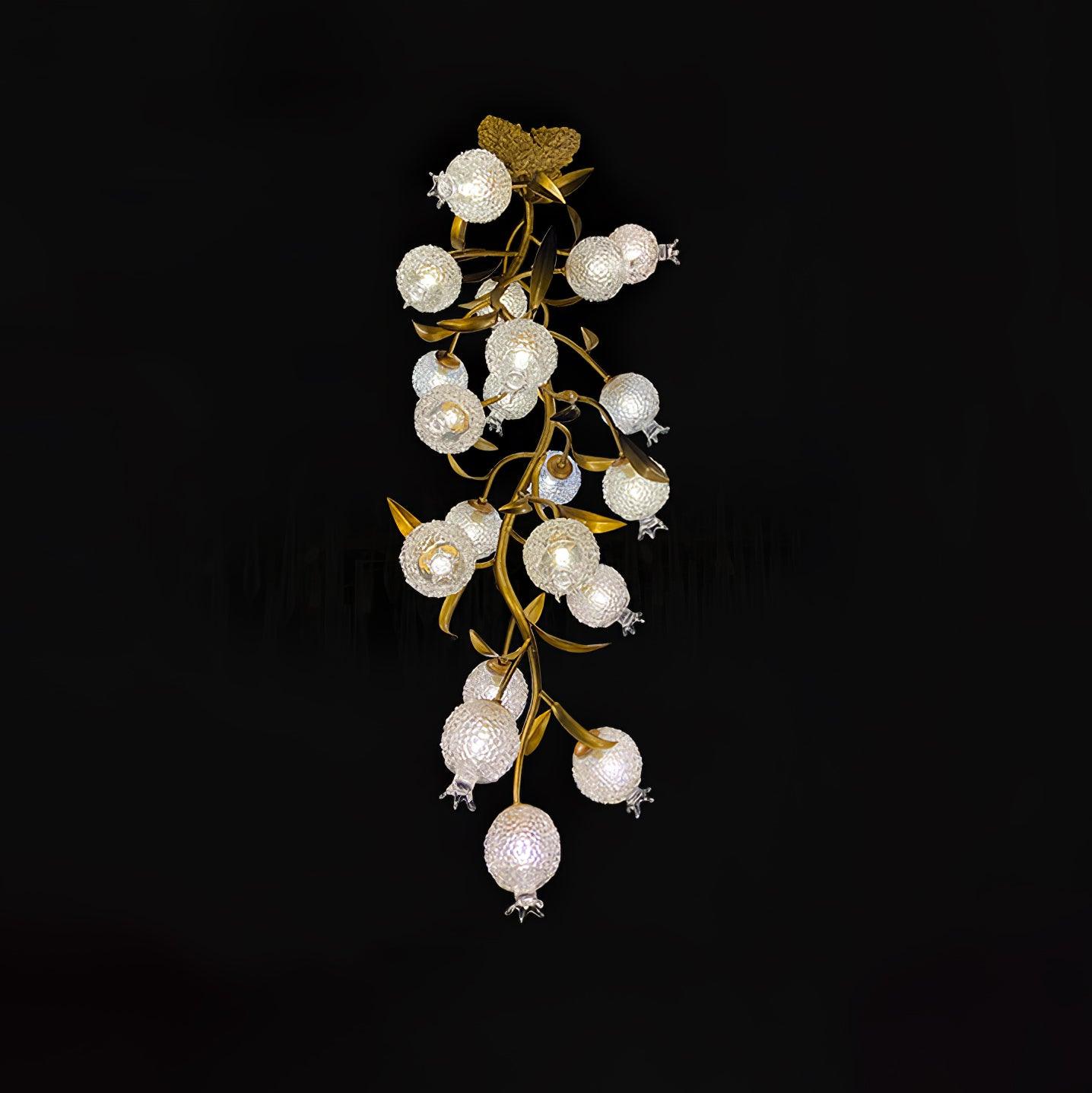 Pomegranate Brass Branch Chandelier - ∅ 19.7″ x H 51.2″ / Dia 50cm x H 130cmDark CopperCyranlamps
