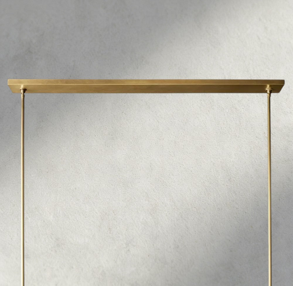 Puailace Fabric Shade Linear Chandelier - Cyran Lamps