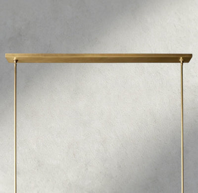 Puailace Fabric Shade Linear Chandelier - Cyran Lamps