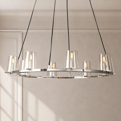 Puailace Round Chandelier - Cyran Lamps
