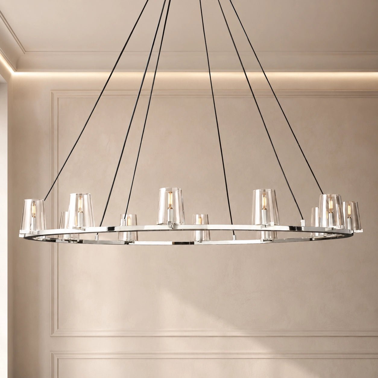 Puailace Round Chandelier - Cyran Lamps