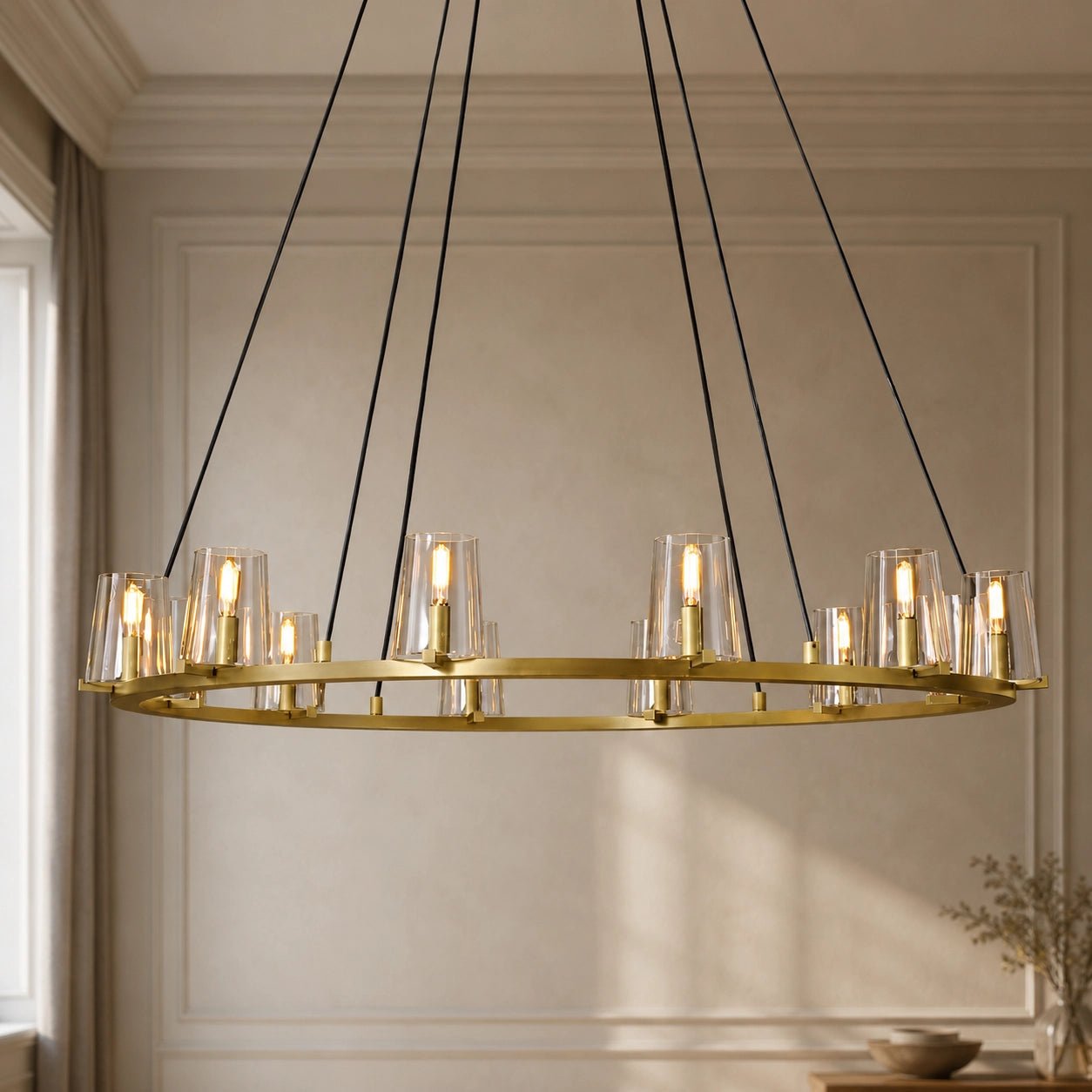 Puailace Round Chandelier - Cyran Lamps