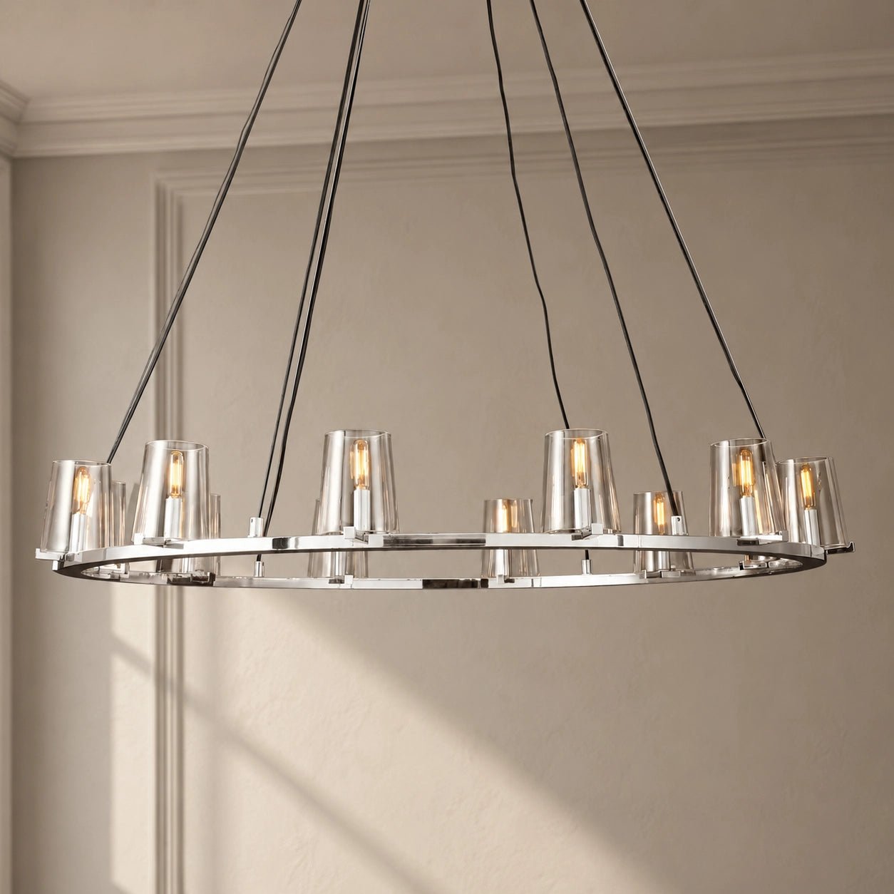 Puailace Round Chandelier - Cyran Lamps