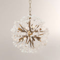 Quartz Crystal Spherical Eight - Light Chandelier - Cyran Lamps