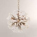Quartz Crystal Spherical Eight - Light Chandelier - Cyran Lamps