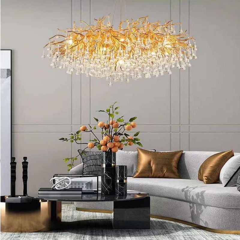 Rain Living Room Branch Chandelier - Cyran Lamps