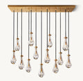 Raindrop Rectangular Chandelier 54" - Cyran Lamps