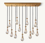 Raindrop Rectangular Chandelier 54" - Cyran Lamps