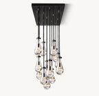 Raindrop Rectangular Chandelier 54" - Cyran Lamps