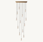Raindrop Rectangular Chandelier 54" - Cyran Lamps