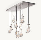 Raindrop Rectangular Chandelier 54" - Cyran Lamps