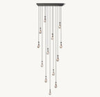 Raindrop Rectangular Chandelier 54" - Cyran Lamps