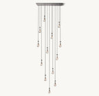 Raindrop Rectangular Chandelier 54" - Cyran Lamps