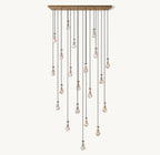 Raindrop Rectangular Chandelier 72" - Cyran Lamps