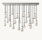 Raindrop Rectangular Chandelier 72" - Cyran Lamps