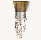 Raindrop Rectangular Chandelier 72" - Cyran Lamps