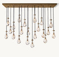 Raindrop Rectangular Chandelier 72" - Cyran Lamps