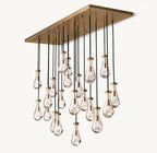 Raindrop Rectangular Chandelier 72" - Cyran Lamps