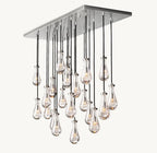 Raindrop Rectangular Chandelier 72" - Cyran Lamps