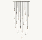 Raindrop Rectangular Chandelier 72" - Cyran Lamps