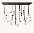 Raindrop Rectangular Chandelier 72" - Cyran Lamps
