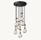 Raindrop Round Chandelier 18" - Cyran Lamps