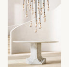 Raindrop Round Chandelier 36" - Cyran Lamps