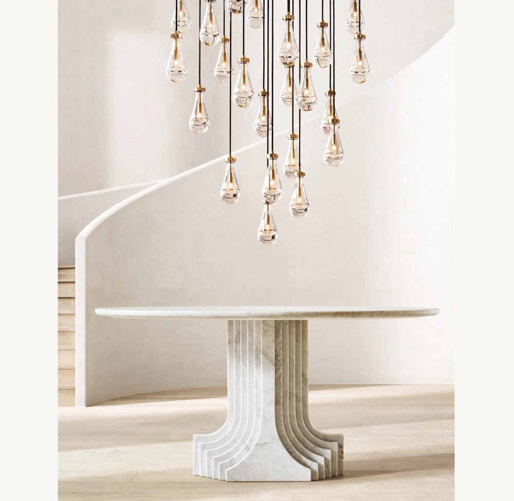 Raindrop Round Chandelier 36" - Cyran Lamps