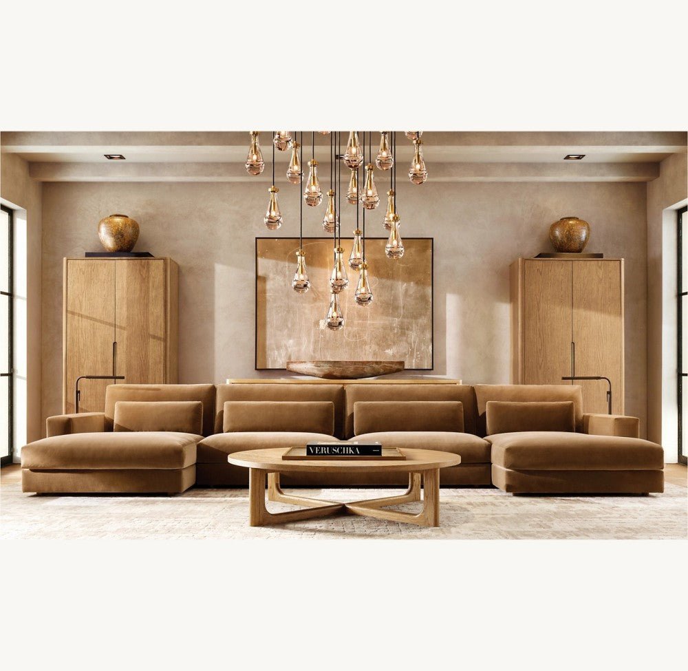 Raindrop Round Chandelier 36" - Cyran Lamps