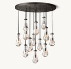 Raindrop Round Chandelier 36" - Cyran Lamps