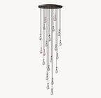 Raindrop Round Chandelier 47" - Cyran Lamps