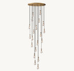 Raindrop Round Chandelier 47" - Cyran Lamps
