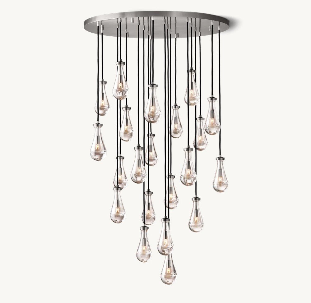 Raindrop Round Chandelier 47" - Cyran Lamps