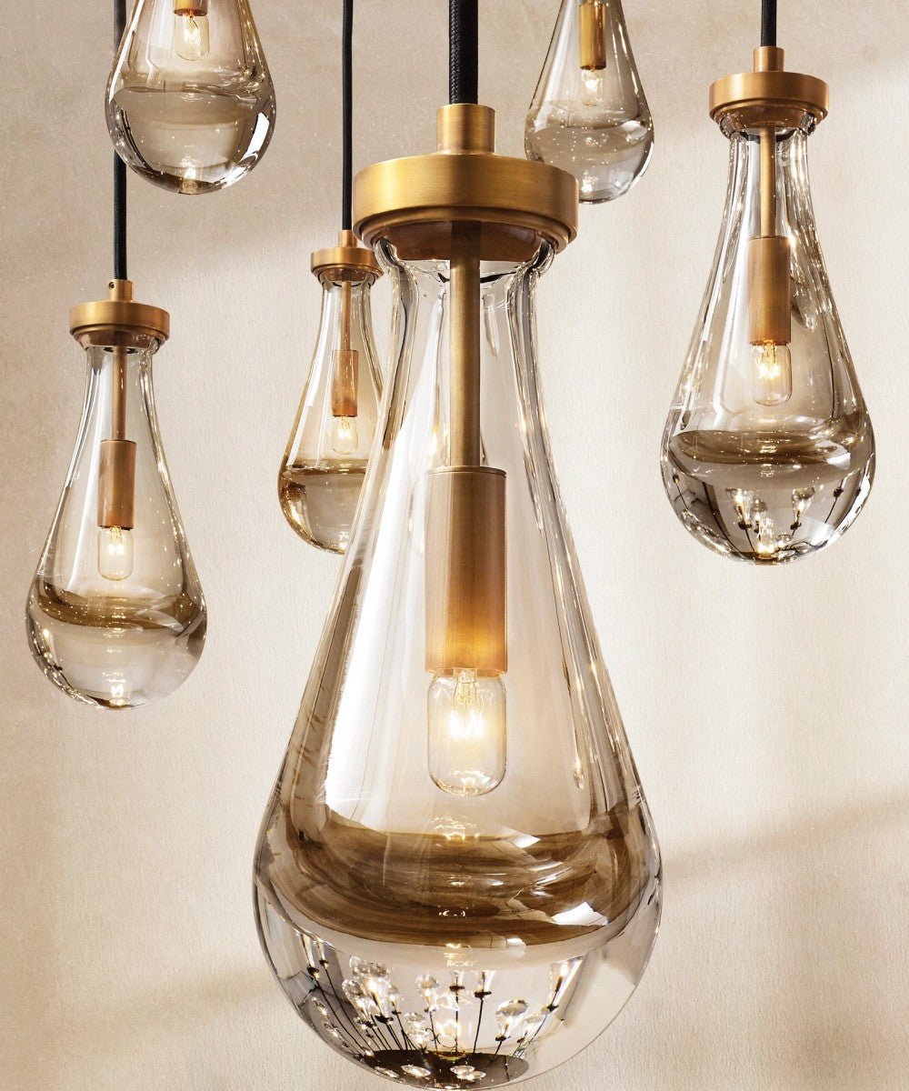 Raindrop Round Chandelier 47" - Cyran Lamps