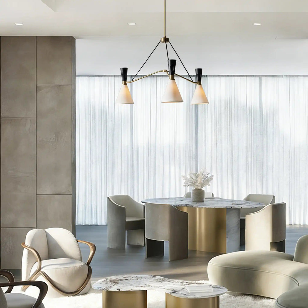 Ramsey 3 - Light Round Chandelier - Cyran Lamps