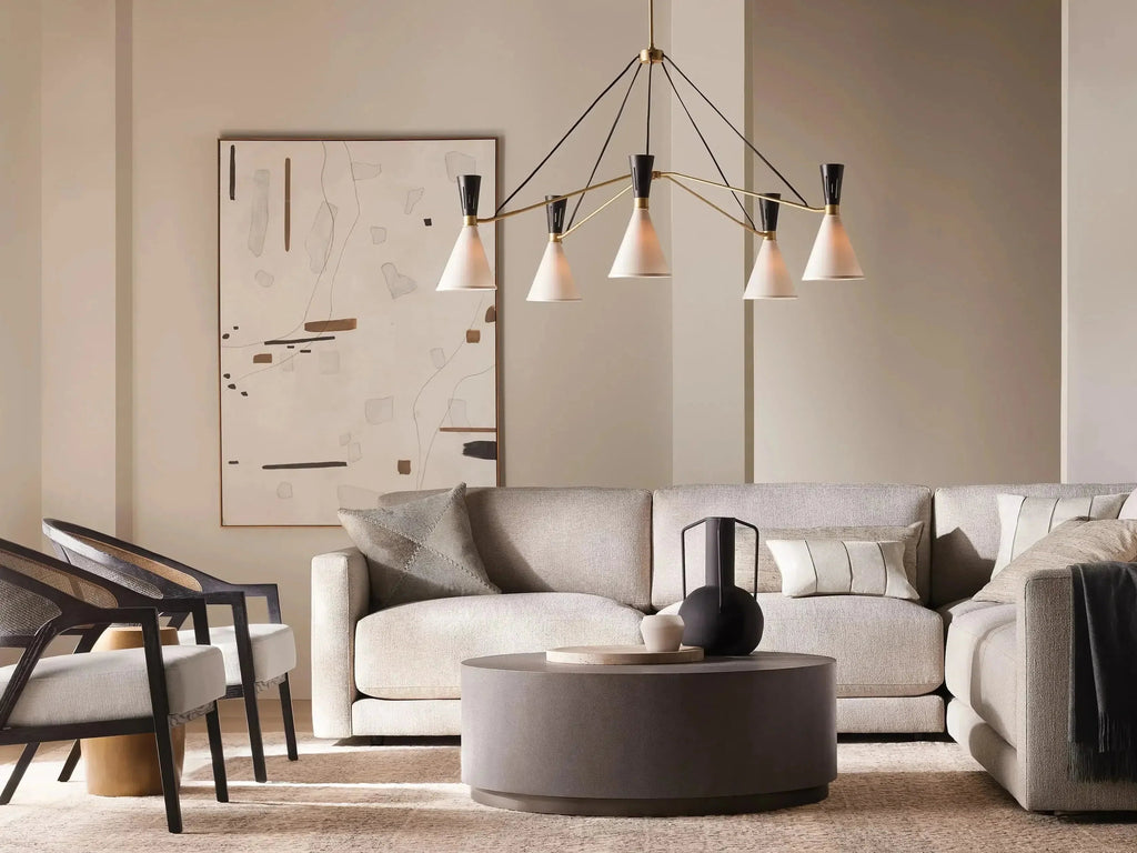 Ramsey 5 - Light Round Chandelier - Cyran Lamps
