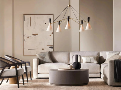 Ramsey 5 - Light Round Chandelier - Cyran Lamps