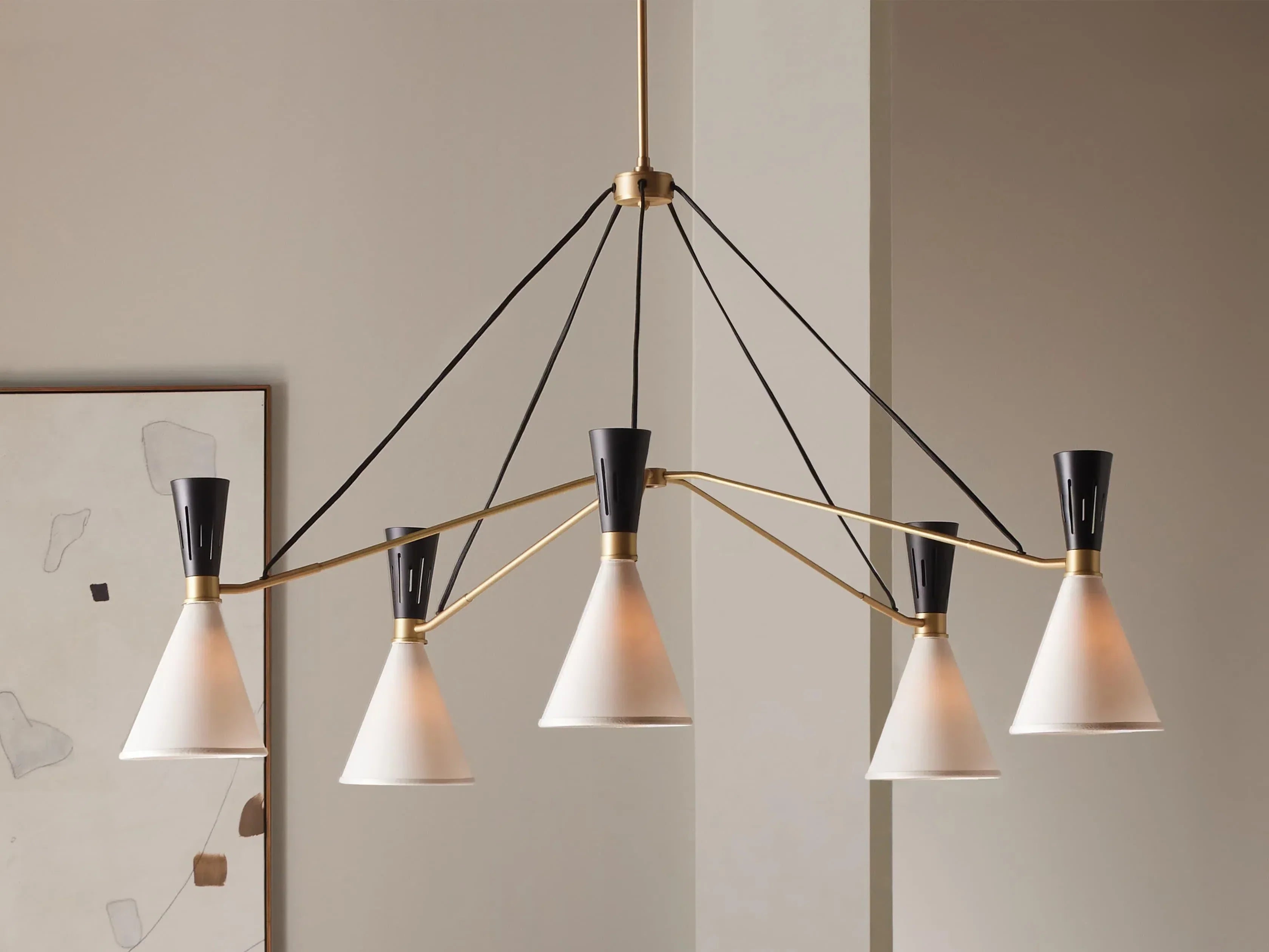 Ramsey 5 - Light Round Chandelier - Cyran Lamps