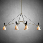 Ramsey 6 - Light Linear Chandelier - Cyran Lamps