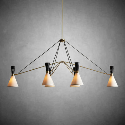 Ramsey 6 - Light Linear Chandelier - Cyran Lamps