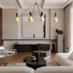 Ramsey 6 - Light Linear Chandelier - Cyran Lamps