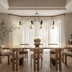 Ramsey 6 - Light Linear Chandelier - Cyran Lamps