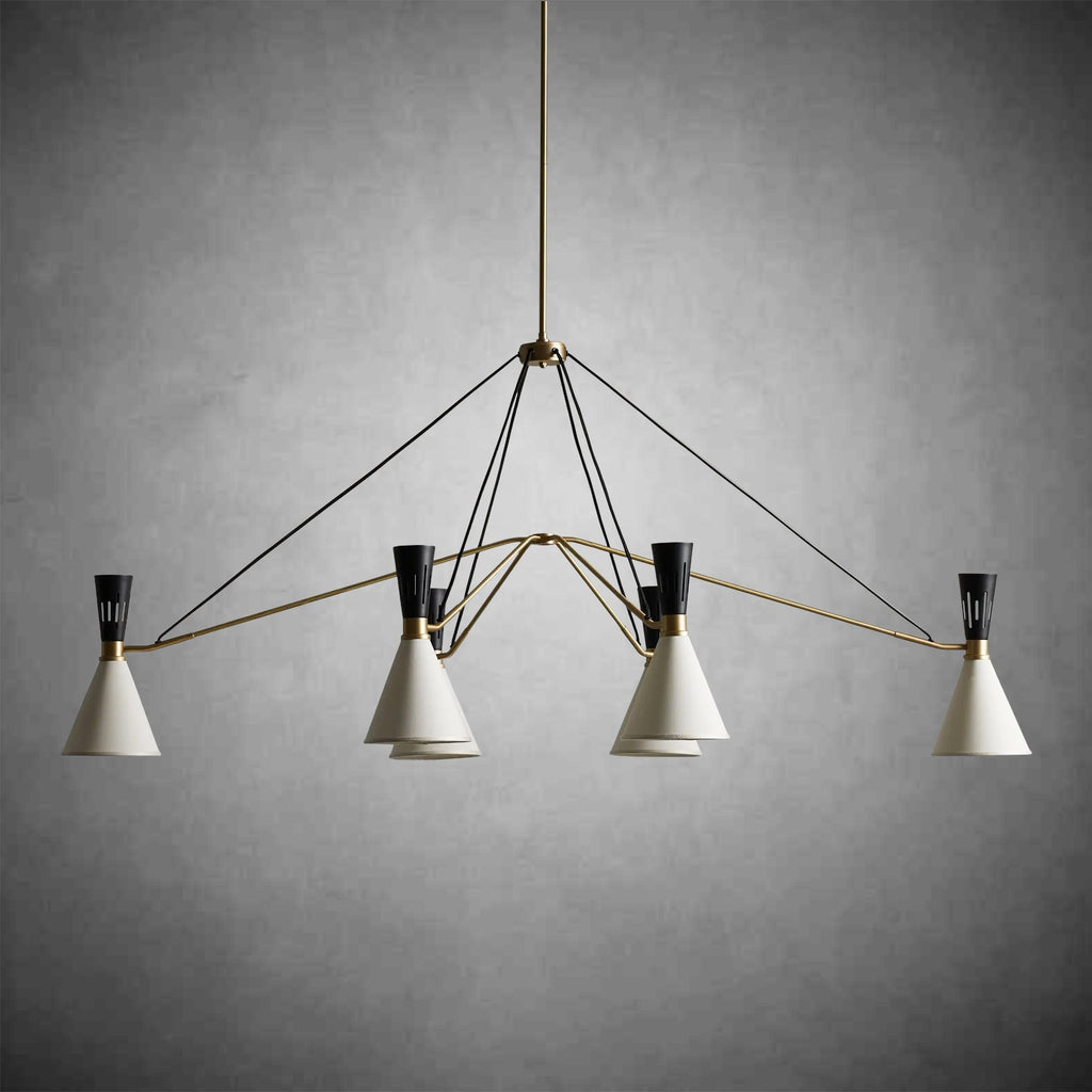 Ramsey 6 - Light Linear Chandelier - Cyran Lamps
