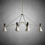 Ramsey 6 - Light Linear Chandelier - Cyran Lamps